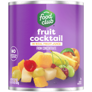 Food Club Fruit Cocktail in Real Fruit Juice 29 oz
