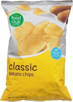 Food Club Classic Potato Chips 10 oz