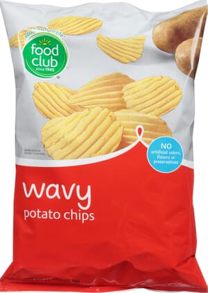 Food Club Wavy Potato Chips 10 oz