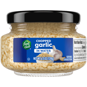 Food Club Chopped Garlic in Water 4.5 oz