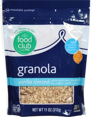 Food Club Vanilla Almond Granola 11 oz