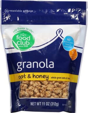 Food Club Oat & Honey Granola 11 oz