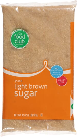 Food Club Pure Light Brown Sugar 32 oz