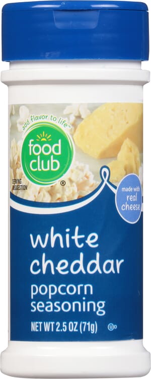 Food Club White Cheddar Popcorn Seasoning 2.5 oz