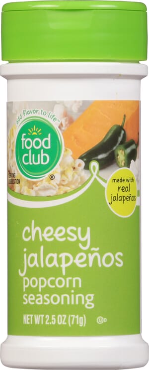 Food Club Cheesy Jalapenos Popcorn Seasoning 2.5 oz