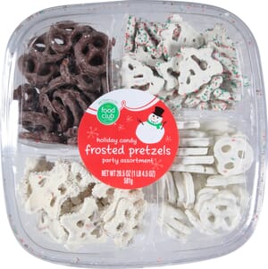 Food Club Party Assortment Frosted Pretzels Holiday Candy 20.5 oz