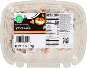 Food Club Pumpkin Spice Pretzels Harvest Candy 6 oz