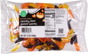 Food Club Spooky Mini Gummi Worms 12 oz