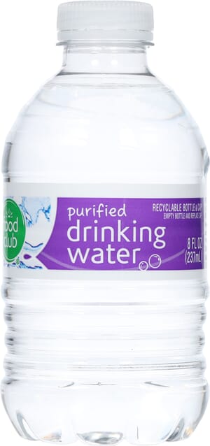 Food Club Purified Drinking Water 8 fl oz