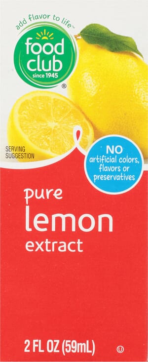 Food Club Pure Lemon Extract 2 fl oz