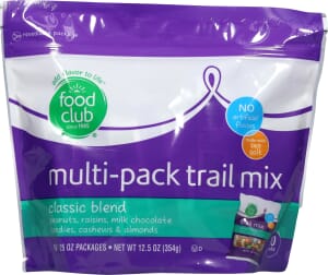 Food Club Classic Blend Trail Mix Multi-Pack 10 ea