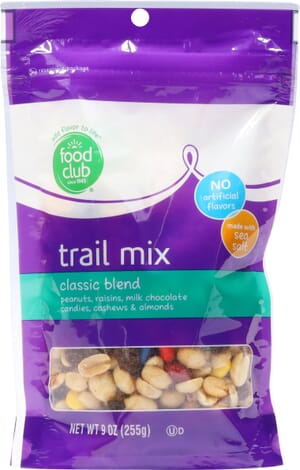 Food Club Classic Blend Trail Mix 9 oz