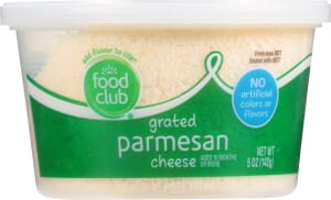 Food Club Parmesan Grated Cheese 5 oz