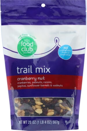 Food Club Cranberry Nut Trail Mix 20 oz