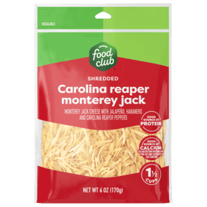 Food Club Carolina Reaper Monterey Jack Shredded Cheese 6 oz