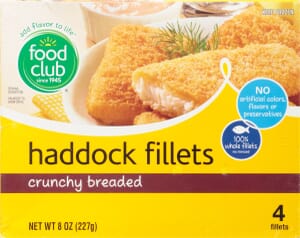 Food Club Crunchy Breaded Haddock Fillets 4 ea