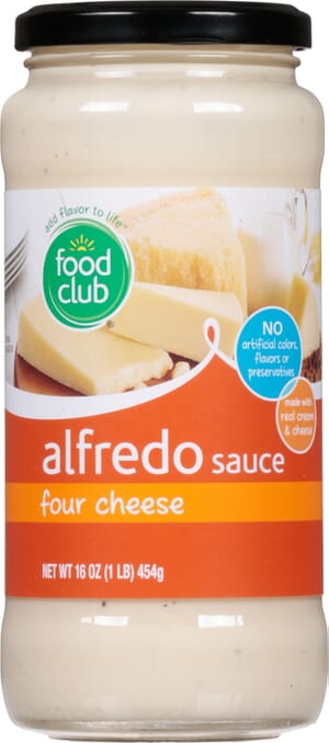 Food Club Four Cheese Alfredo Sauce 16 oz