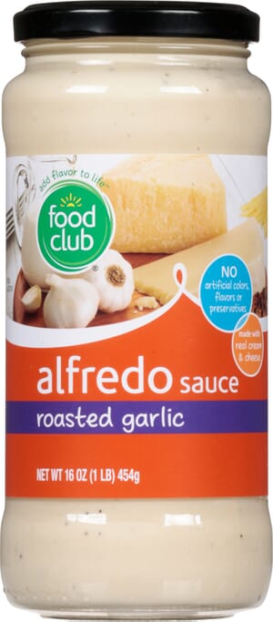 Food Club Roasted Garlic Alfredo Sauce 16 oz