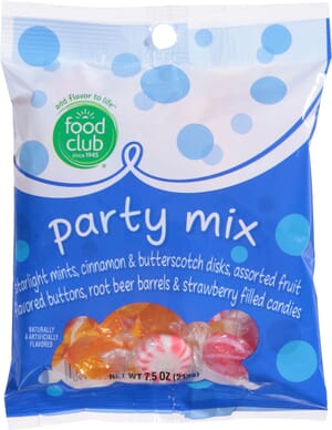 Food Club Party Mix Candy 7.5 oz