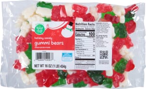 Food Club Gummi Bears Holiday Candy 16 oz