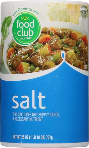 Food Club Salt 26 oz