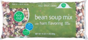 Food Club Bean Soup Mix with Ham Flavoring 16 oz