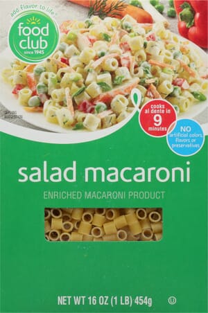 Food Club Salad Macaroni 16 oz