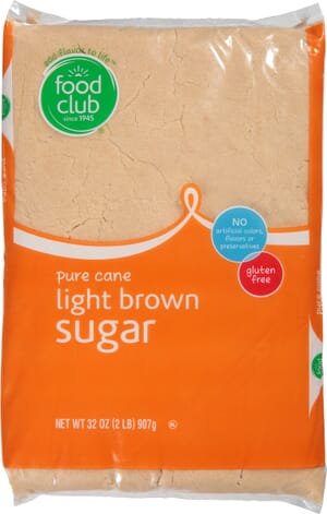 Food Club Light Brown Pure Cane Sugar 32 oz