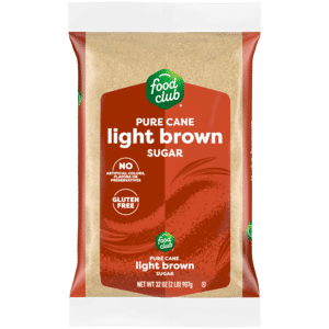 Food Club Pure Cane Light Brown Sugar 32 oz