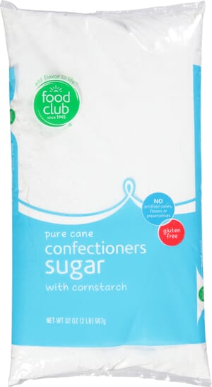 Food Club Pure Cane Confectioners Sugar 32 oz