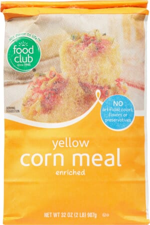 Food Club Enriched Yellow Corn Meal 32 oz