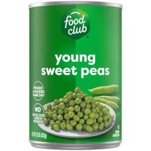 Food Club Young Sweet Peas 15 oz