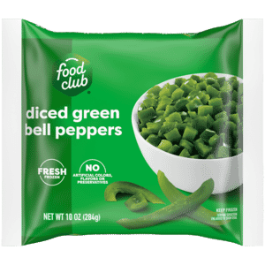 Food Club Diced Green Bell Peppers 10 oz