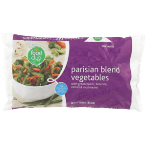 Parisian Blend Vegetables With Green Beans  Broccoli  Carrots & Mushrooms