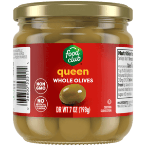 Food Club Queen Whole Olives 7 oz