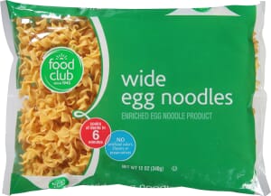 Food Club Wide Egg Noodles 12 oz