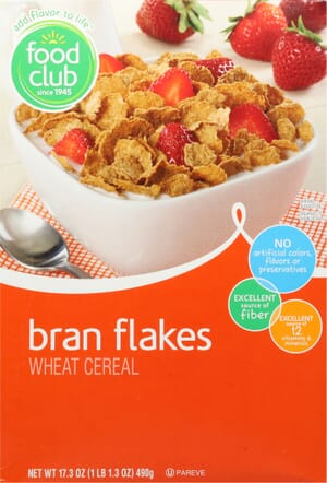 Food Club Bran Flakes Cereal 17.3 oz