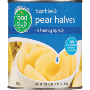 Food Club Bartlett Pear Halves in Heavy Syrup 29 oz