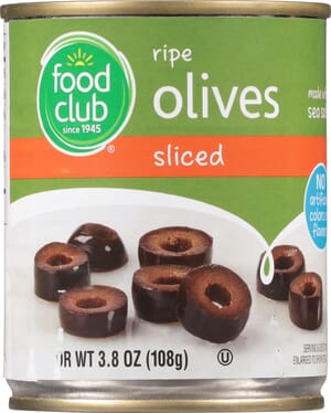 Food Club Sliced Ripe Olives 3.8 oz