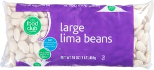 Food Club Lima Beans Large 16 oz