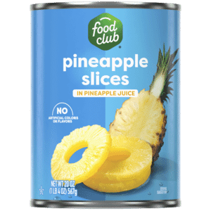 Food Club Pineapple Slices in Pineapple Juice 20 oz