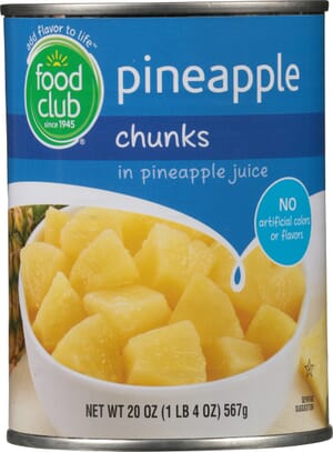 Food Club Pineapple Chunks 20 oz