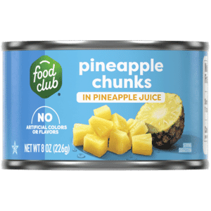 Food Club Pineapple Chunks in Pineapple Juice 8 oz