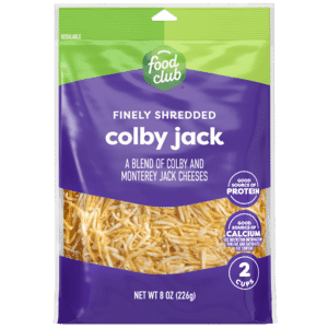 Food Club Colby Jack Finely Shredded Cheese 8 oz