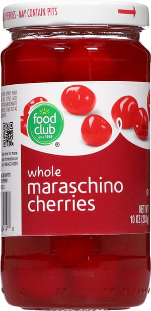 Food Club Whole Maraschino Cherries 10 oz