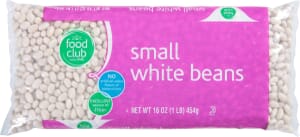 Food Club White Beans Small 16 oz