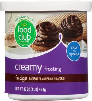 Food Club Creamy Fudge Frosting 16 oz