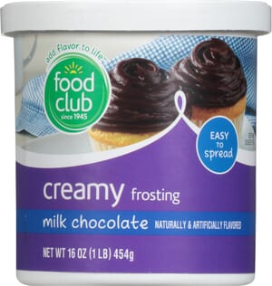 Food Club Creamy Milk Chocolate Frosting 16 oz