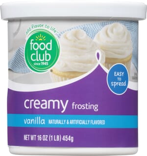 Food Club Creamy Vanilla Frosting 16 oz