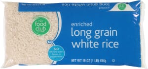 Food Club Enriched Long Grain White Rice 16 oz